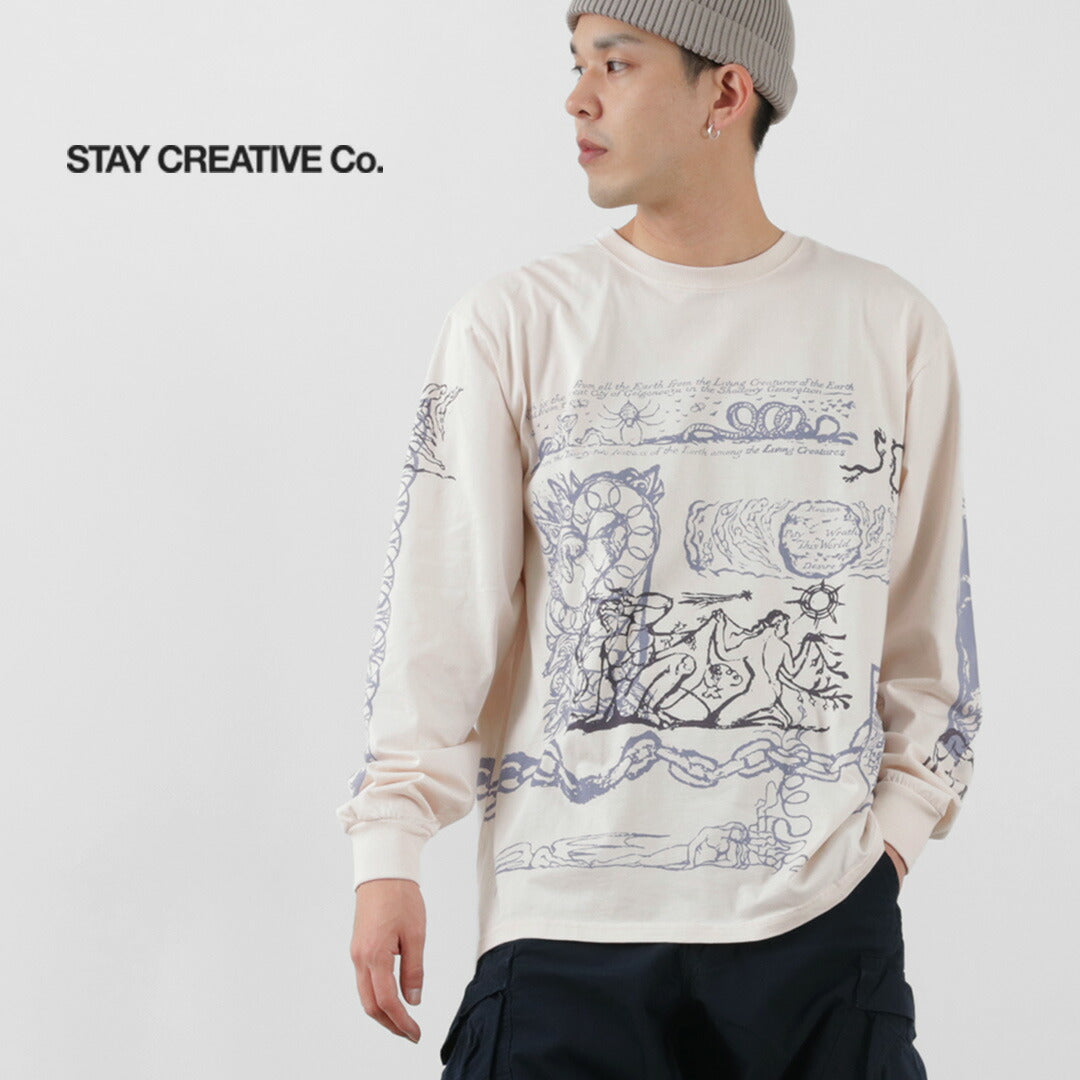 【30％OFF】STAY CREATIVE Co.（ステイクリエイティブ） リビング クリーチャーズ ロングスリーブ Tシャツ