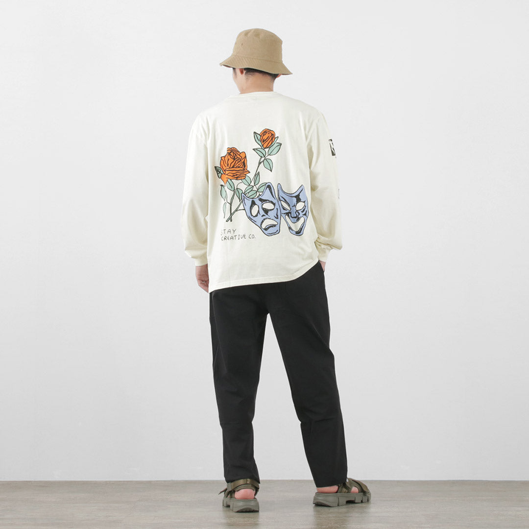 STAY CREATIVE Co.（ステイクリエイティブ） ウィンドウ ロングスリーブ Tシャツ / メンズ 長袖 ロンT プリント 綿 Window Long Sleeve Tee