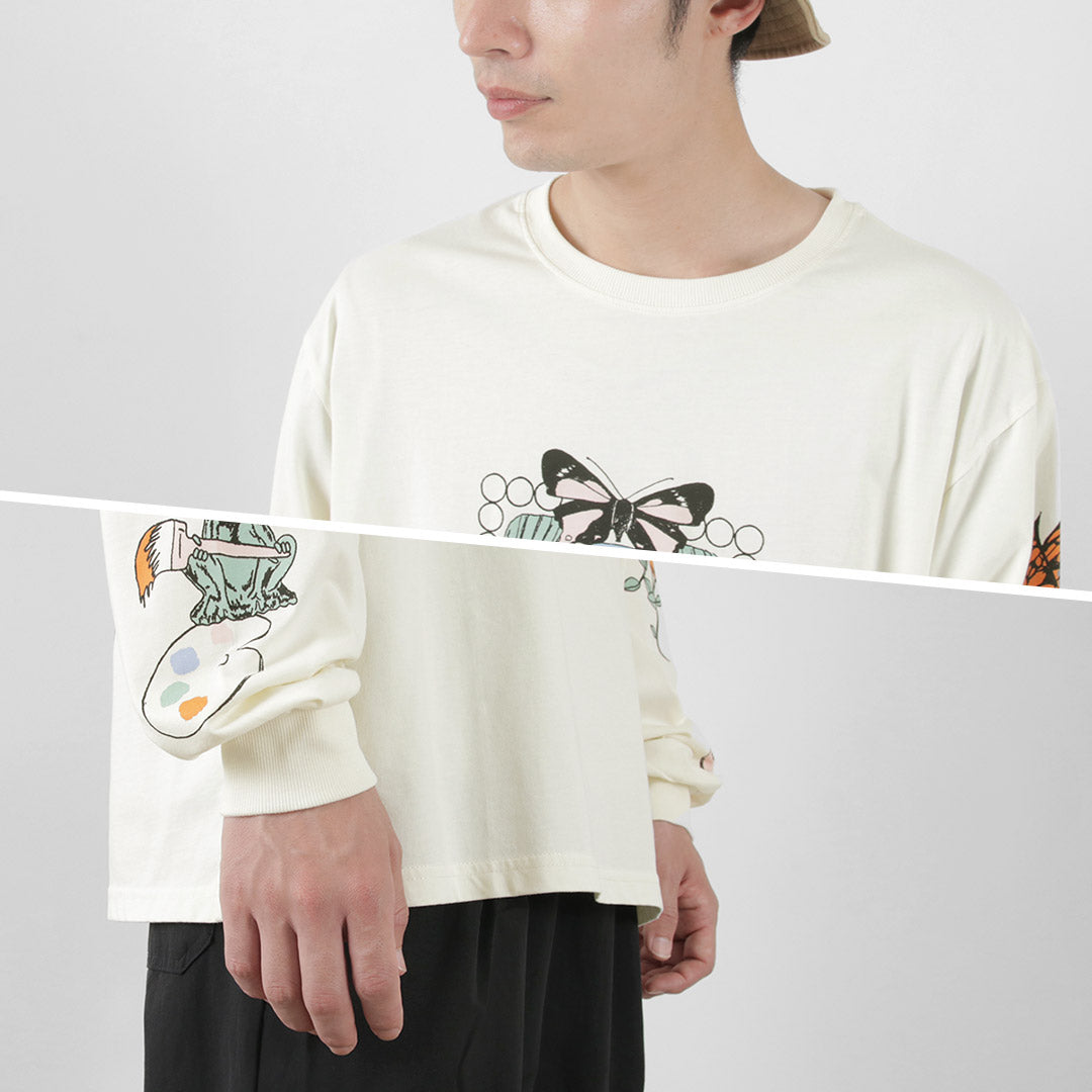 STAY CREATIVE Co.（ステイクリエイティブ） ウィンドウ ロングスリーブ Tシャツ / メンズ 長袖 ロンT プリント 綿 Window Long Sleeve Tee