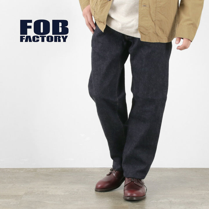 FOB FACTORY（FOBファクトリー） F165 セルヴィッチ ガレージ デニム / メンズ ジーンズ ジーパン パンツ ワンウォッシ –  ROCOCO ONLINE STORE