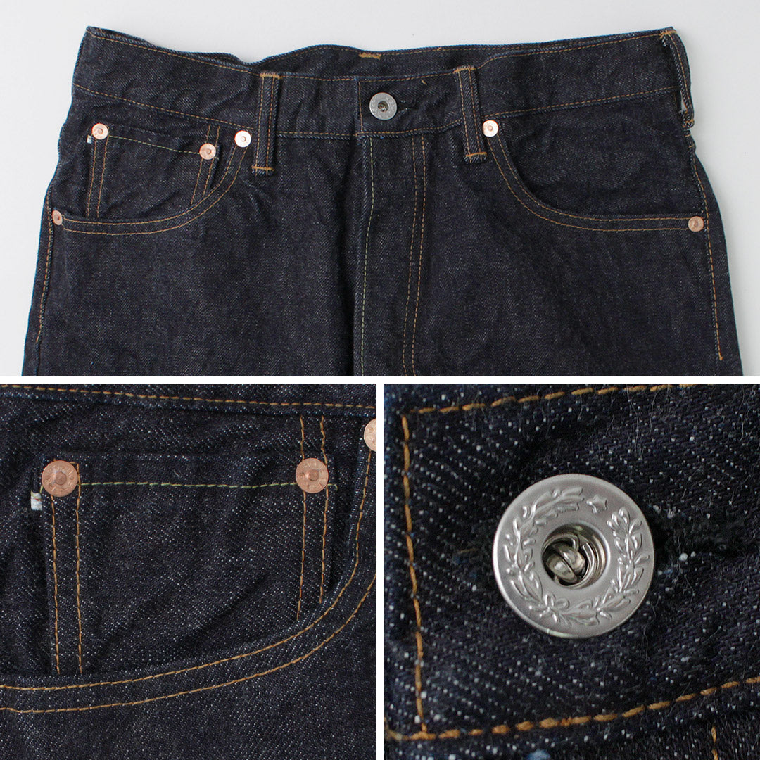 FOB FACTORY（FOBファクトリー） F165 セルヴィッチ ガレージ デニム / メンズ ジーンズ ジーパン パンツ ワンウォッシュ 日本製 SELVEDGE GARAGE DENIM 5P