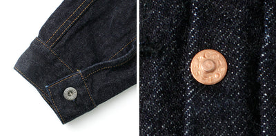 FOB FACTORY（FOBファクトリー） F2432 セルヴィッチ 14.75oz ガレージ デニム メンズ ライトアウター ジャケット Gジャン 1st 日本製 SELVEDGE GARAGE DENIM JKT クリスマス プレゼント ギフト