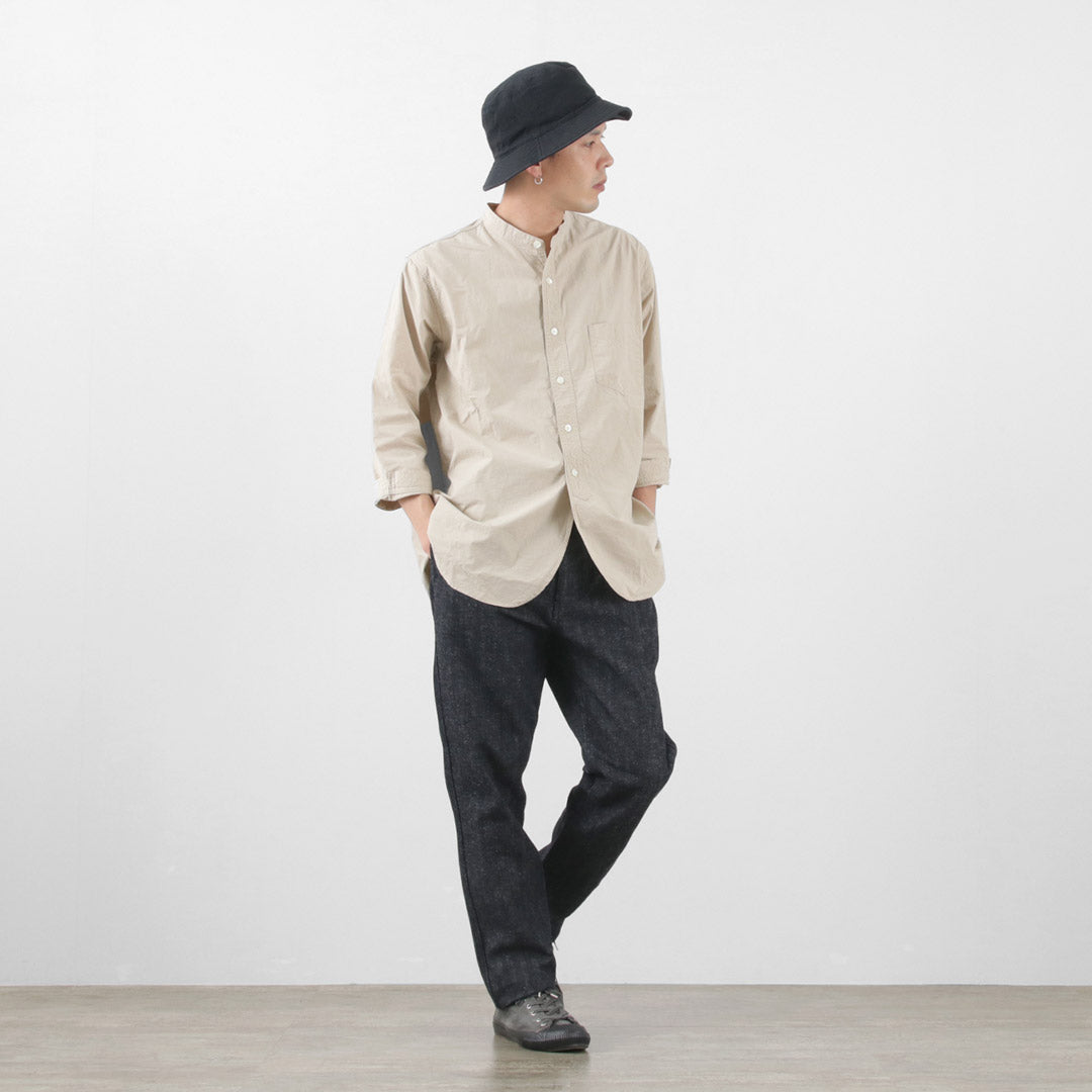 FOB FACTORY（FOBファクトリー） F0516 コットンヘンプ ヘリンボーン トラウザー / メンズ テーパード ワークパンツ 日本製 C/H HERRINGBONE TROUSERS