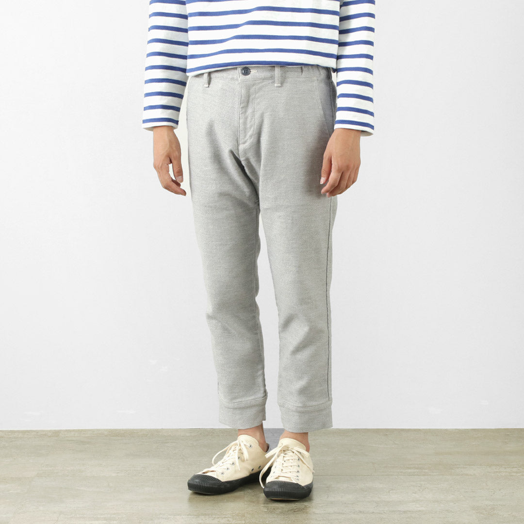 FOB FACTORY（FOBファクトリー） F0520 リラックス スウェットパンツ イージー アンクル丈 9分 メンズ スリム 日本製 RELAX SWEAT PANTS