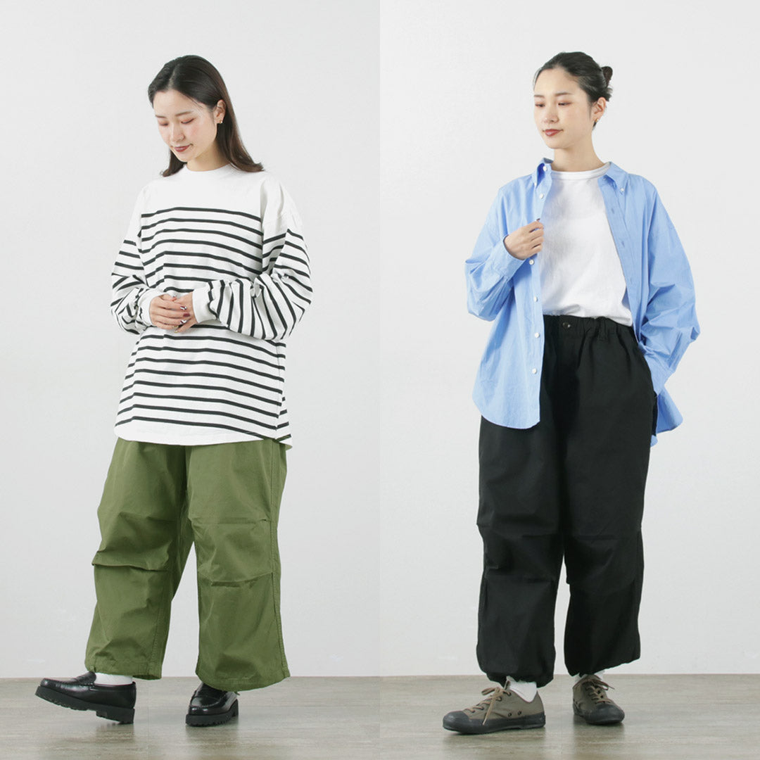 50％OFF】HARVESTY（ハーベスティ） オーバーパンツ 60/2ギャバ