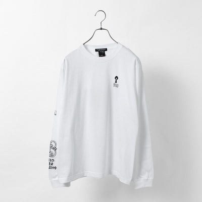【まとめ買いで最大30％OFFクーポン】【20％OFF】FUJITO（フジト） ロングスリーブ Tシャツ unleash / メンズ カットソー ロンT プリント【セール】 クリスマス プレゼント ギフト