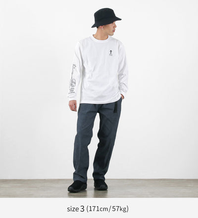 【まとめ買いで最大30％OFFクーポン】【20％OFF】FUJITO（フジト） ロングスリーブ Tシャツ unleash / メンズ カットソー ロンT プリント【セール】 クリスマス プレゼント ギフト