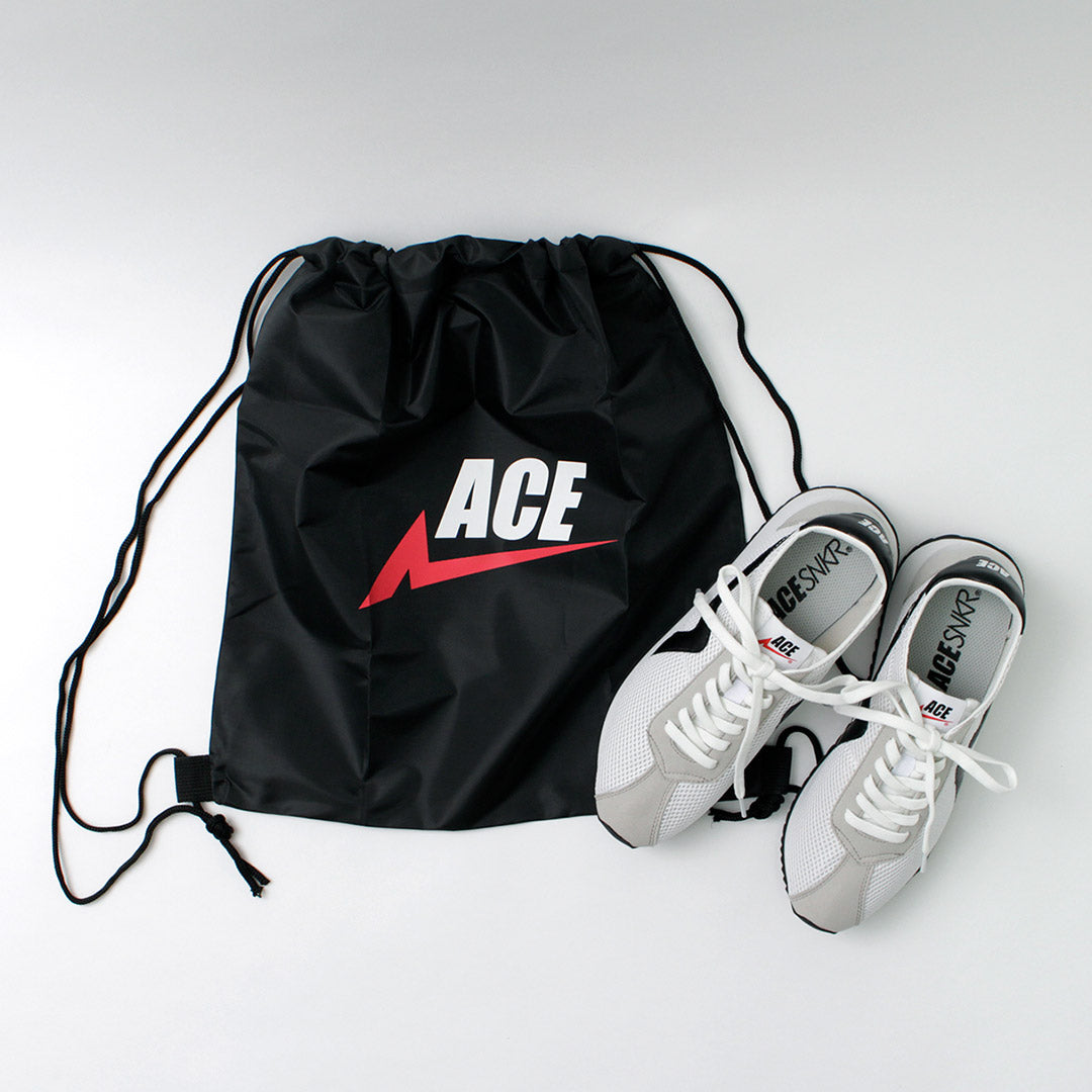 【30％OFF】ACE SNKR（エーススニーカー） メッシュタイプ ラリー スニーカー