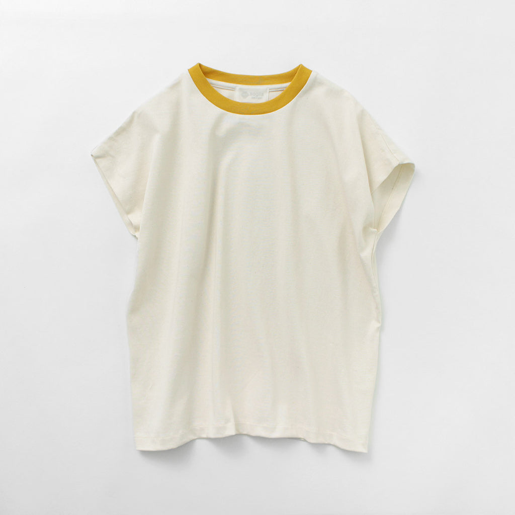 SOGLIA（ソリア） オープンエンド フレンチスリーブTシャツ ソリッド