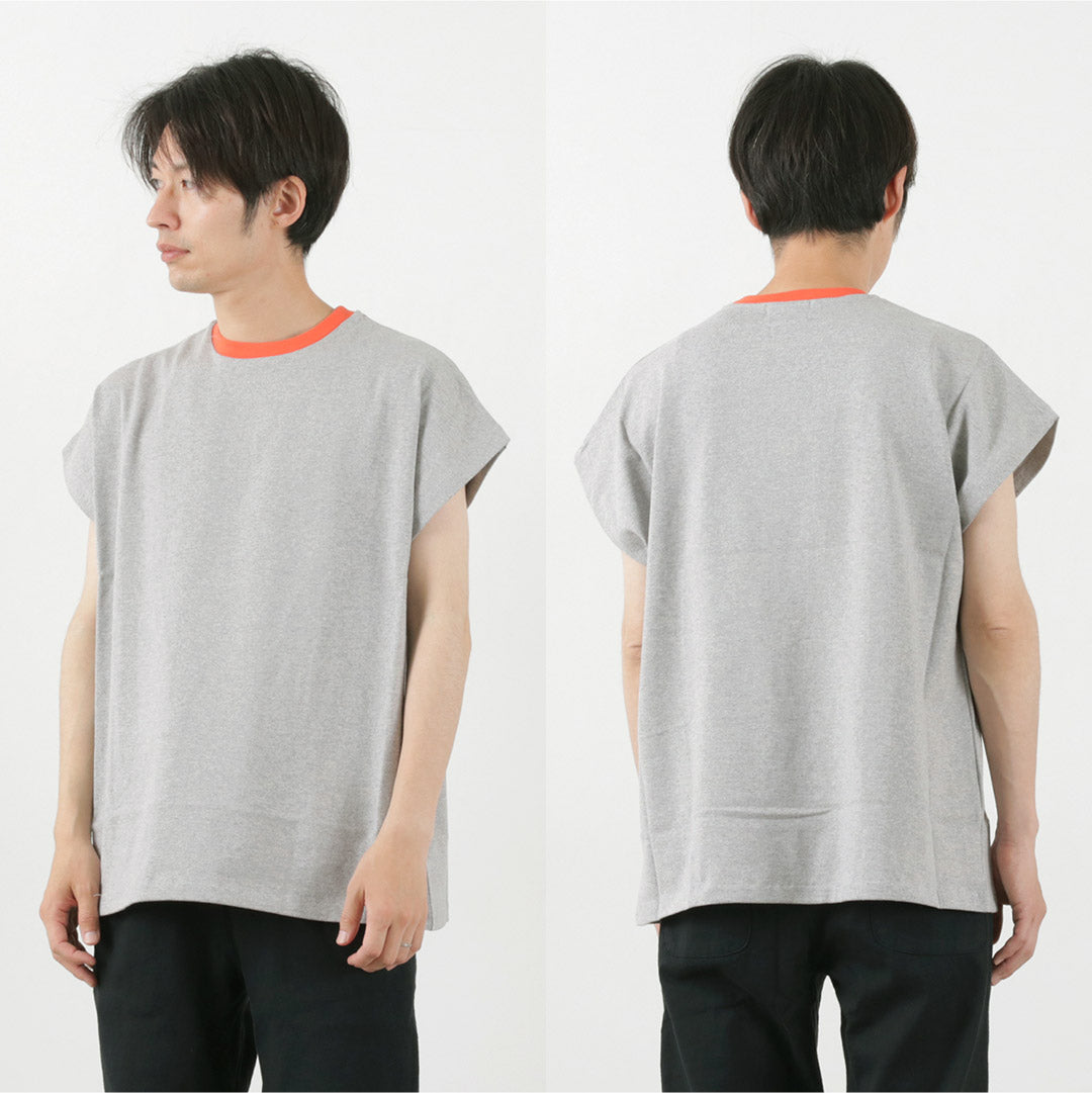 【30％OFF】SOGLIA（ソリア） オープンエンド フレンチスリーブTシャツ ソリッド