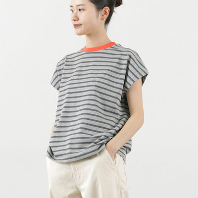 SOGLIA（ソリア） オープンエンド フレンチスリーブTシャツ ボーダー / トップス 綿 コットン メンズ レディース 日本製 OPEN END French Sleeve T-Shirt