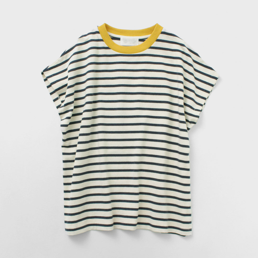 SOGLIA（ソリア） オープンエンド フレンチスリーブTシャツ ボーダー / トップス 綿 コットン メンズ レディース 日本製 OPEN END French Sleeve T-Shirt