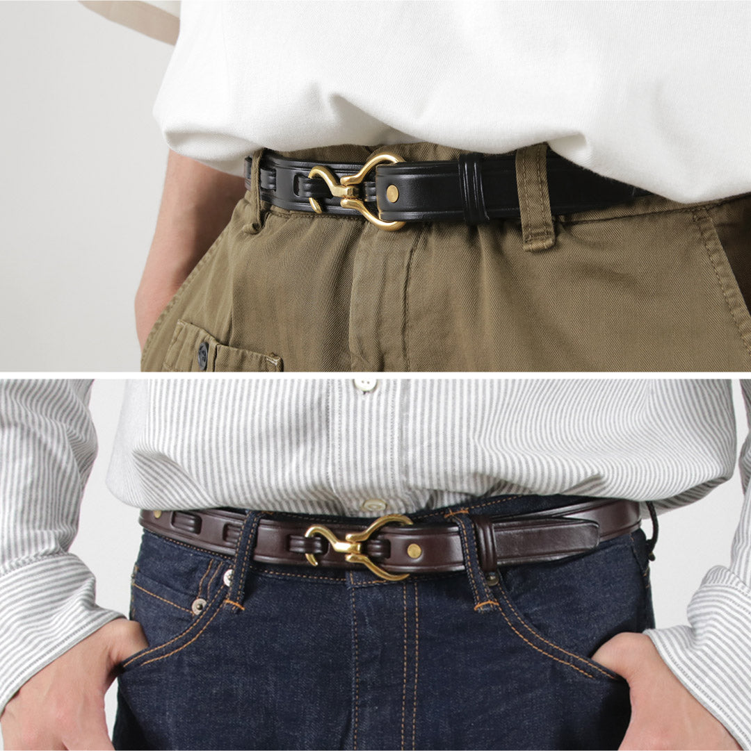 TORY LEATHER（トリーレザー） ミニ フーフピック ベルト / メンズ 本革 細め カジュアル Mini Hoof Pick Belt