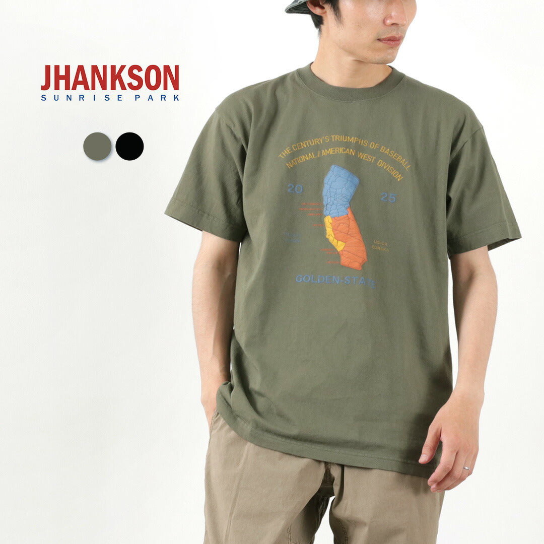 【30％OFF】JHANKSON（ジャンクソン） カルフォルニア マップ ショートスリーブ Ｔシャツ