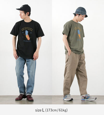 【30％OFF】JHANKSON（ジャンクソン） カルフォルニア マップ ショートスリーブ Ｔシャツ / メンズ レディース ユニセックス 半袖 プリント アメカジ MLB 野球 ベースボール 綿100％ コットン【セール】