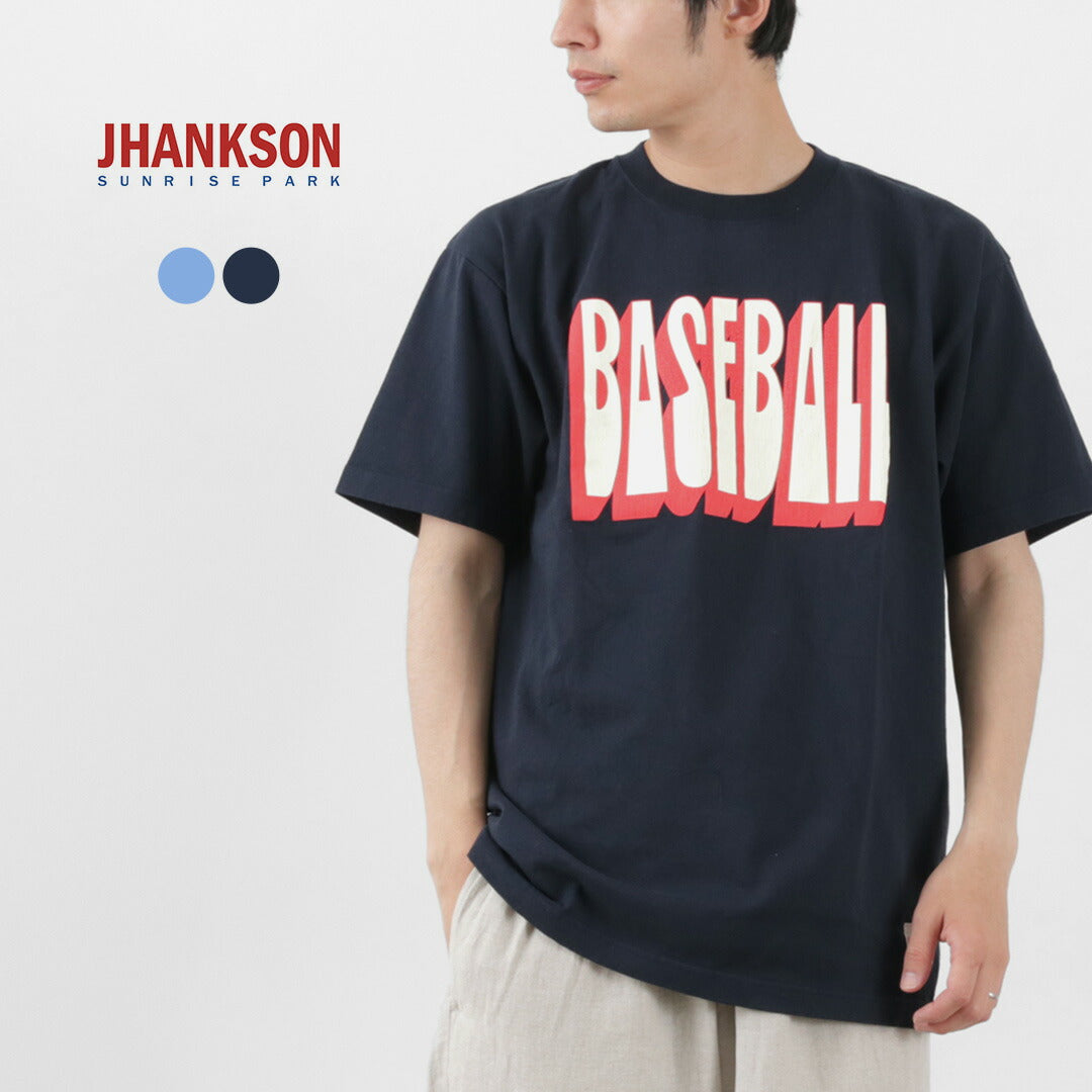 【30％OFF】JHANKSON（ジャンクソン） BASE BALL ショートスリーブ Tシャツ