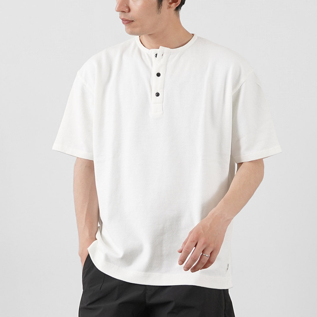 【20％OFF】KEPANI（ケパニ） カノコ ヘンリーネックTシャツ