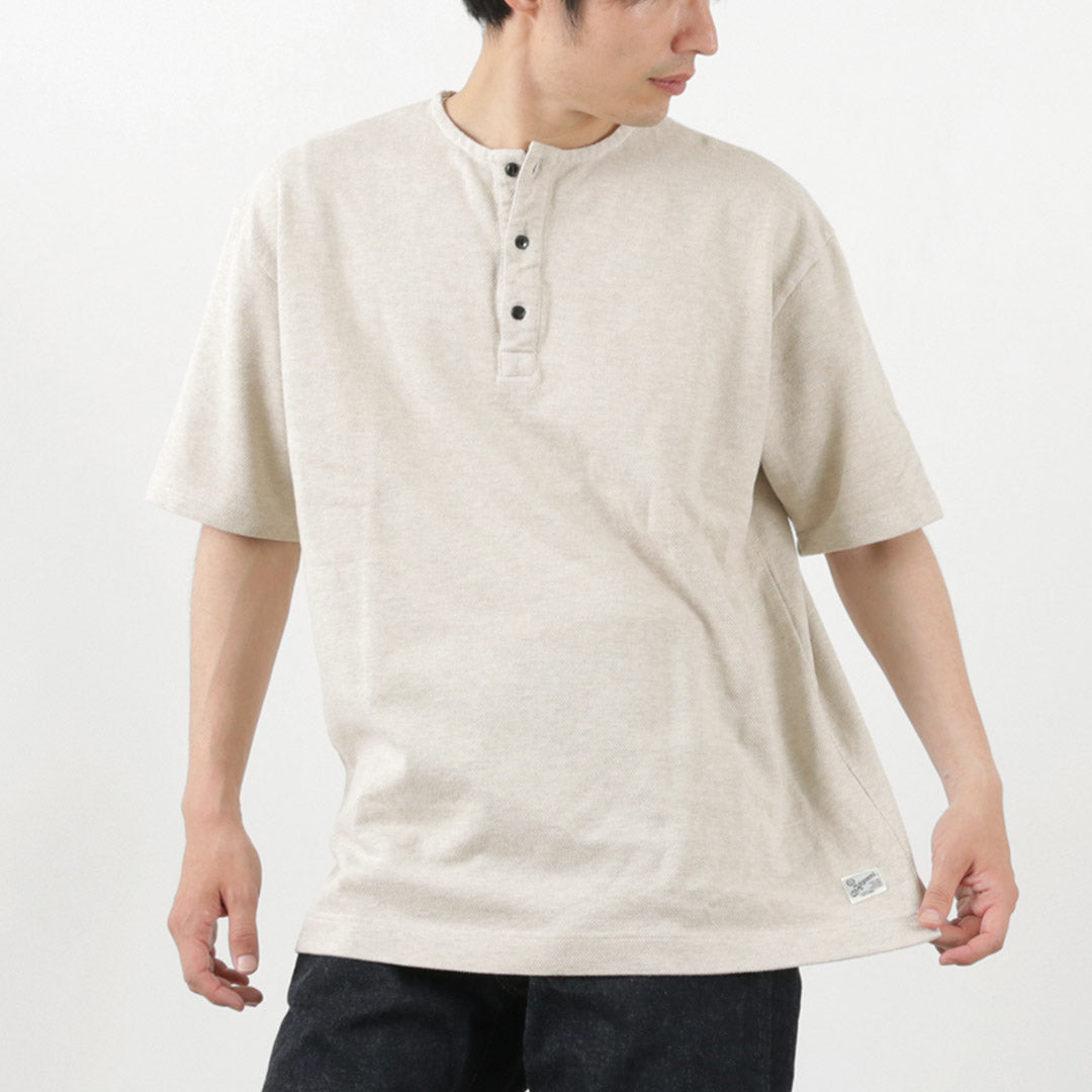 【20％OFF】KEPANI（ケパニ） カノコ ヘンリーネックTシャツ