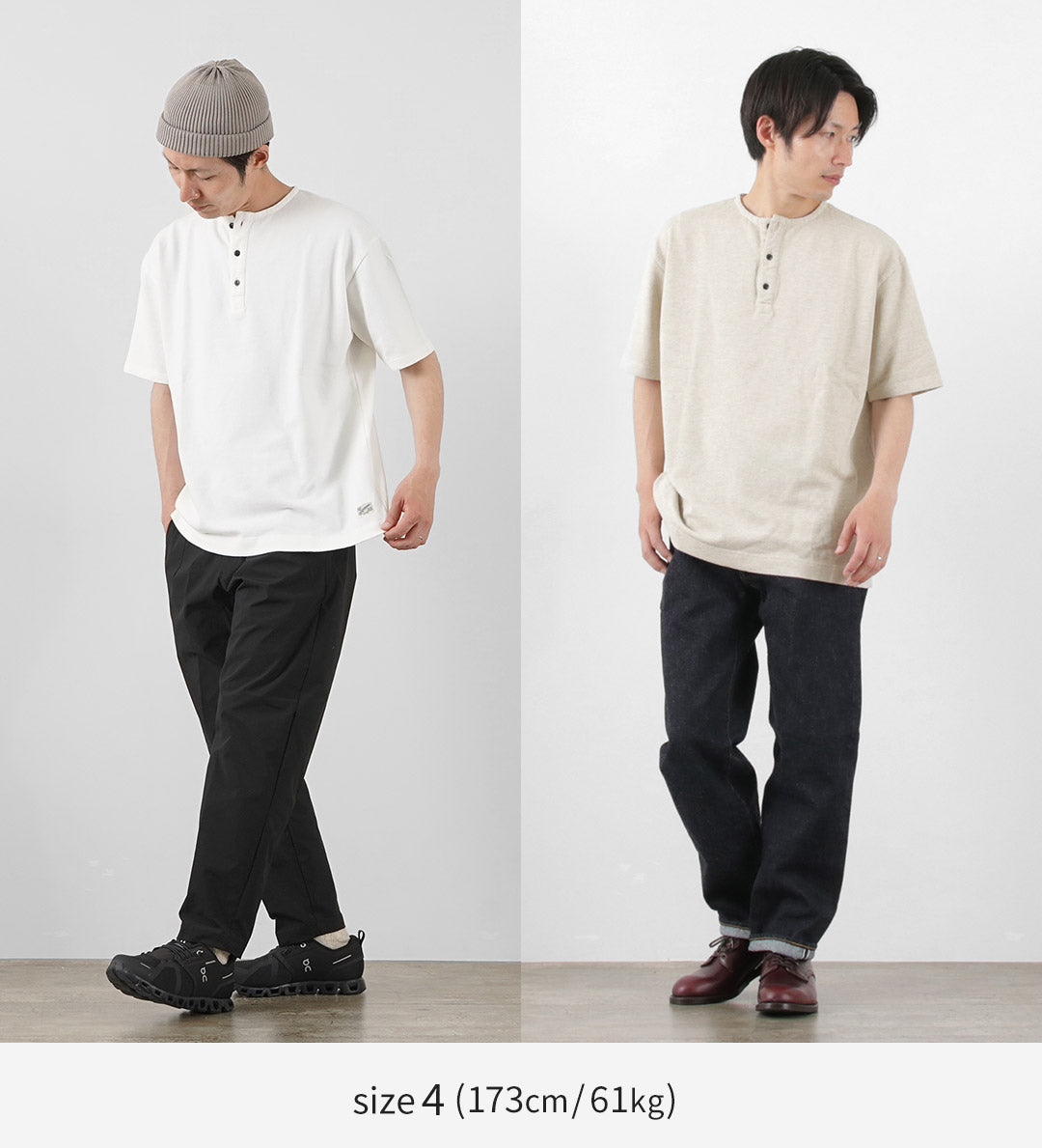 【20％OFF】KEPANI（ケパニ） カノコ ヘンリーネックTシャツ