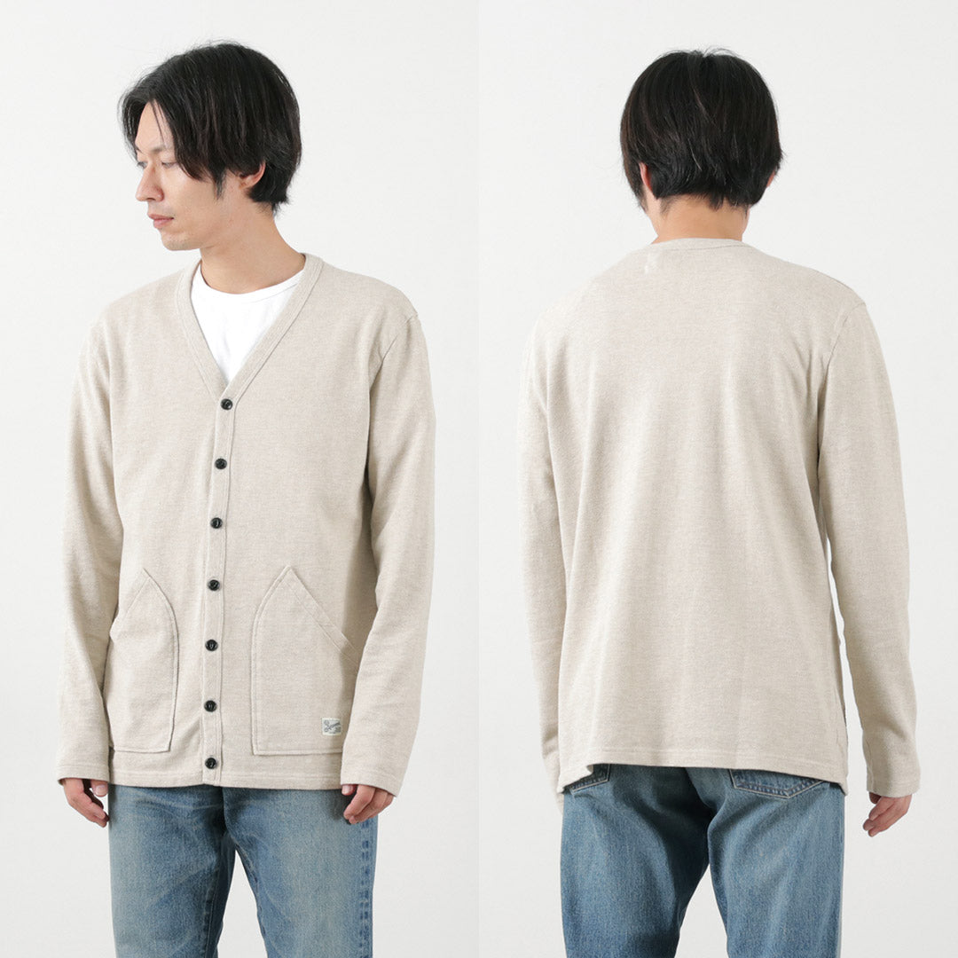KEPANI（ケパニ） カノコ カーディガン / メンズ 長袖 羽織り 綿100％ コットン ポケット付き 冷房対策 春夏 日本製