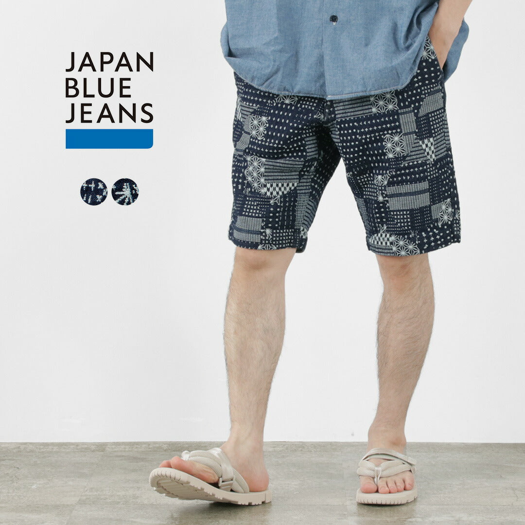 【20％OFF】JAPAN BLUE JEANS（ジャパンブルージーンズ） インディゴ刺し子風 スウェットショートパンツ