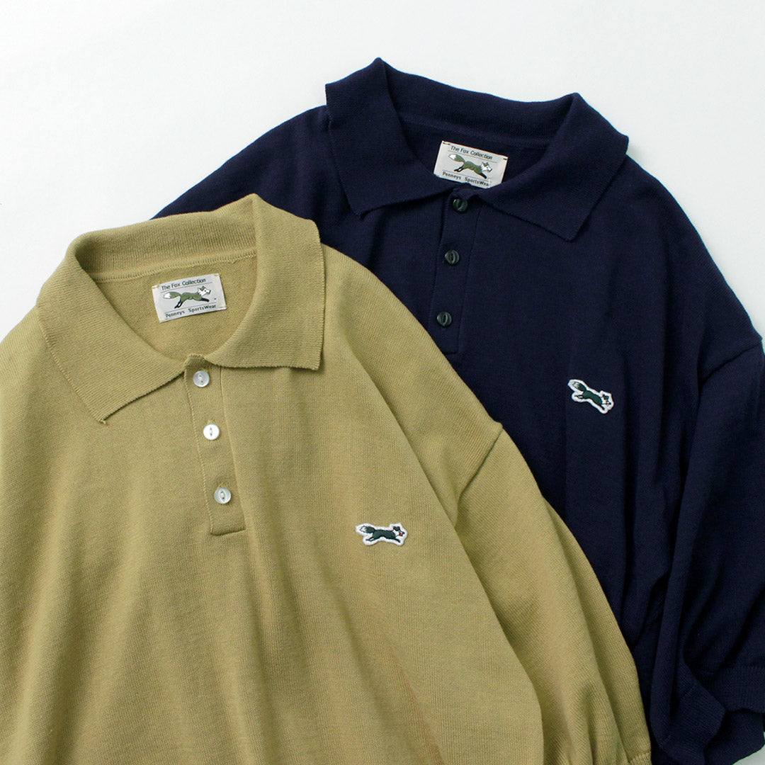 THE FOX（ザ フォックス） フォックス ニットポロ / ポロシャツ トップス メンズ レディース 半袖 ぺニーズ THE FOX knit polo shirt