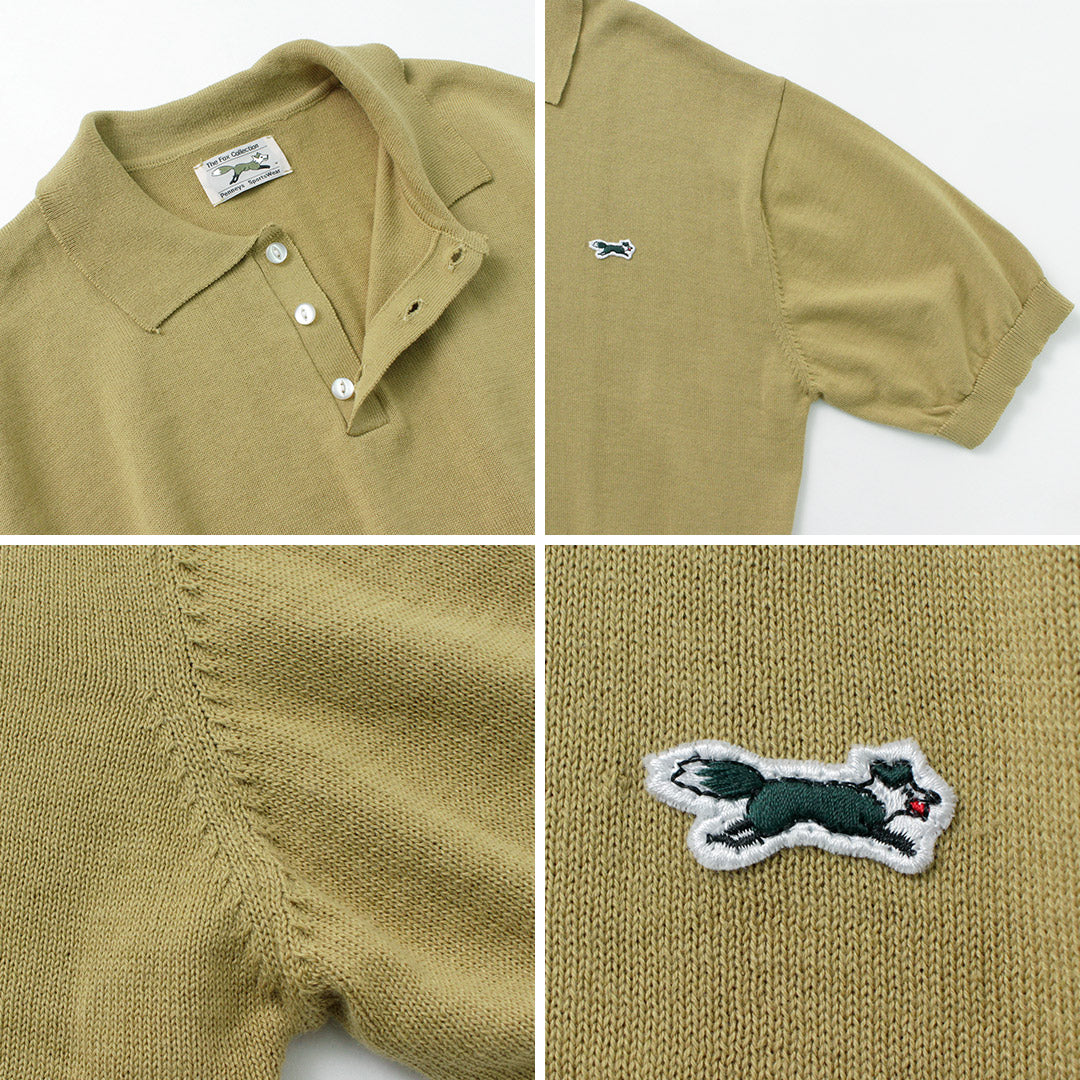 THE FOX（ザ フォックス） フォックス ニットポロ / ポロシャツ トップス メンズ レディース 半袖 ぺニーズ THE FOX knit polo shirt