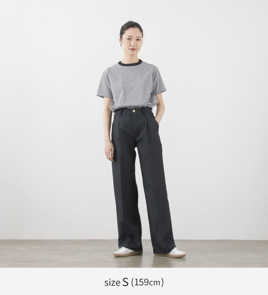 UNIVERSAL OVERALL（ユニバーサルオーバーオール） ドライツイル ワイドパンツ / レディース ロング タック 無地 ポリエステル DRY TWILL WIDE PANTS