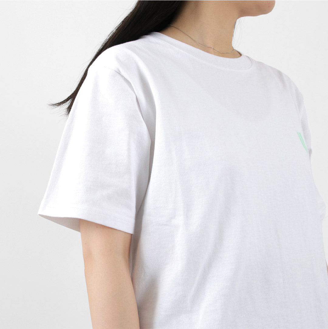 UNIVERSAL OVERALL（ユニバーサルオーバーオール） USコットン バックプリントTEE / レディース トップス Tシャツ 半袖 ロゴ US COTTON BACK PRINT TEE