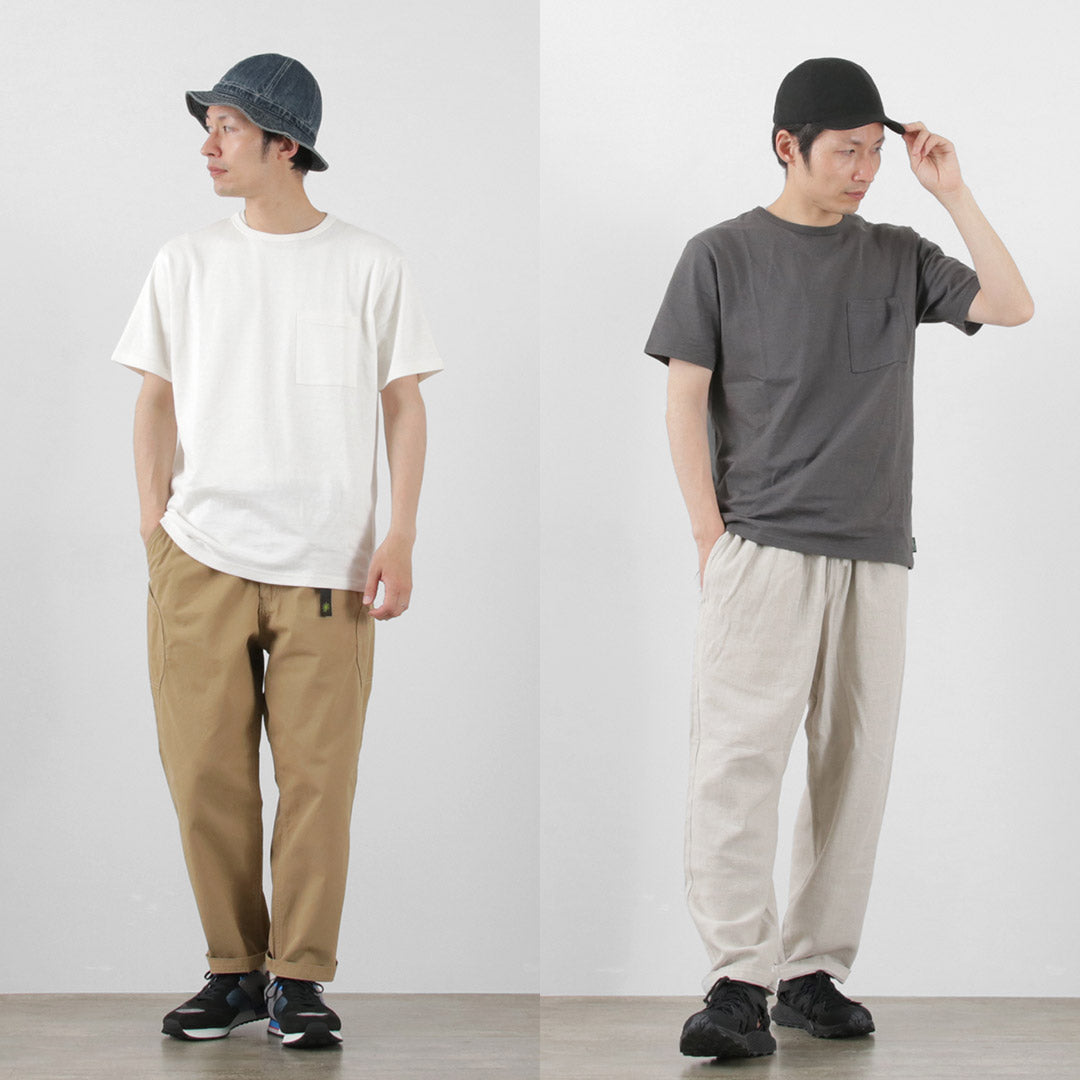 GOHEMP（ゴーヘンプ） 10oz ベーシックフィット ポケットTシャツ / メンズ 半袖 無地 ヘンプコットン 吸湿 速乾 BASIC FITS PK TEE 10oz JERSEY