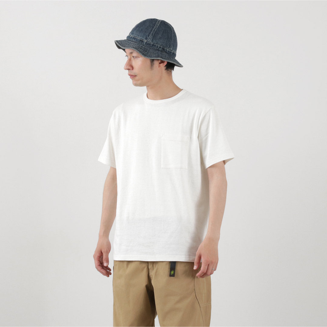 GOHEMP（ゴーヘンプ） 10oz ベーシックフィット ポケットTシャツ / メンズ 半袖 無地 ヘンプコットン 吸湿 速乾 BASIC FITS PK TEE 10oz JERSEY