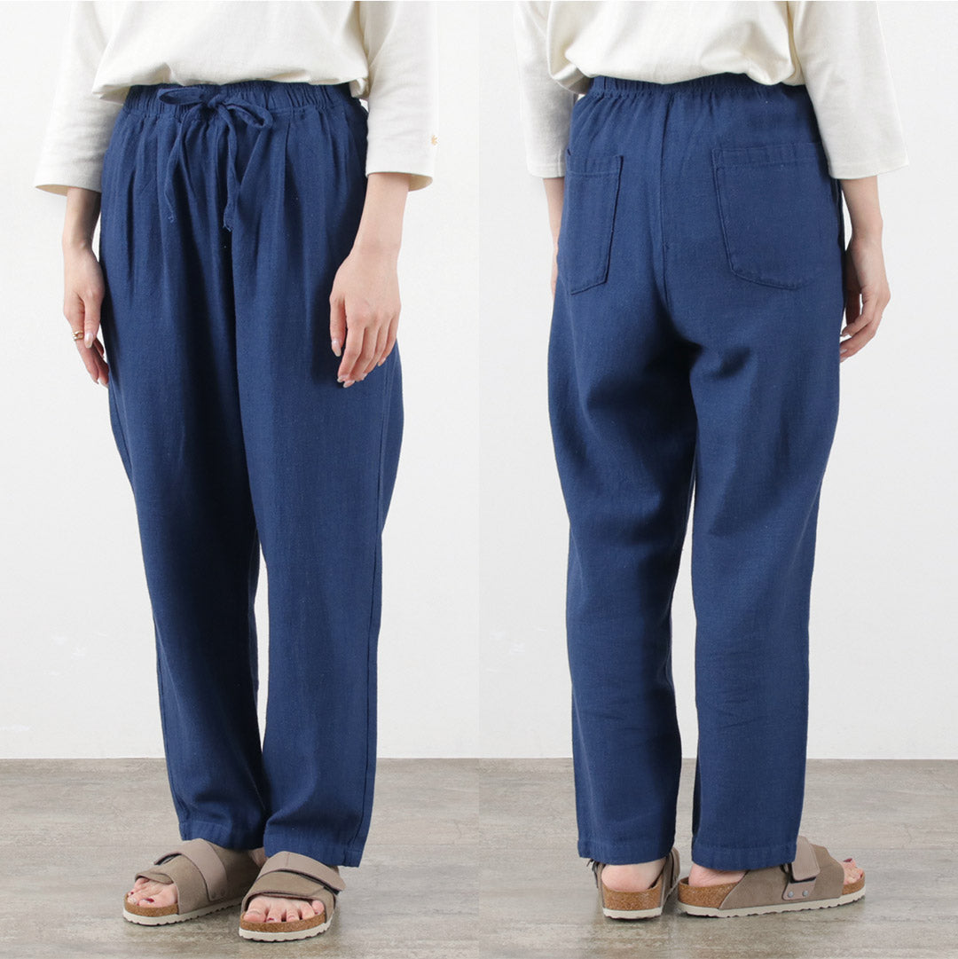 GOHEMP（ゴーヘンプ） グリーンヒル パンツ ヘンプコットン ブロークンツイル / メンズ レディース ウエストゴム 総ゴム 吸湿 速乾 テーパード GREEN HILL PANTS H/C BROKEN TWILL クリスマス プレゼント ギフト