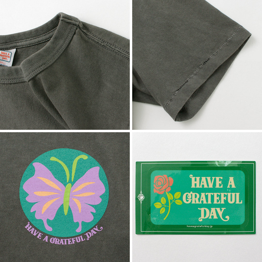 【30％OFF】HAVE A GRATEFUL DAY（ハブアグレイトフルデイ） 11oz Tシャツ バタフライ ＃2