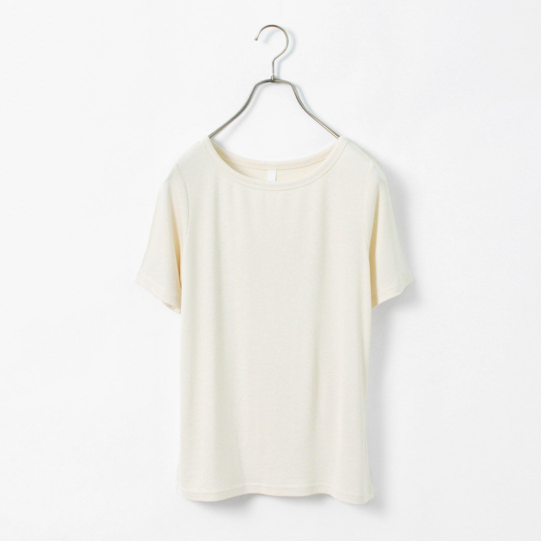 KELEN（ケレン） RICKY ベーシックリブトップス / レディース カットソー Tシャツ 半袖 インナー RICKY Basic Rib Tops