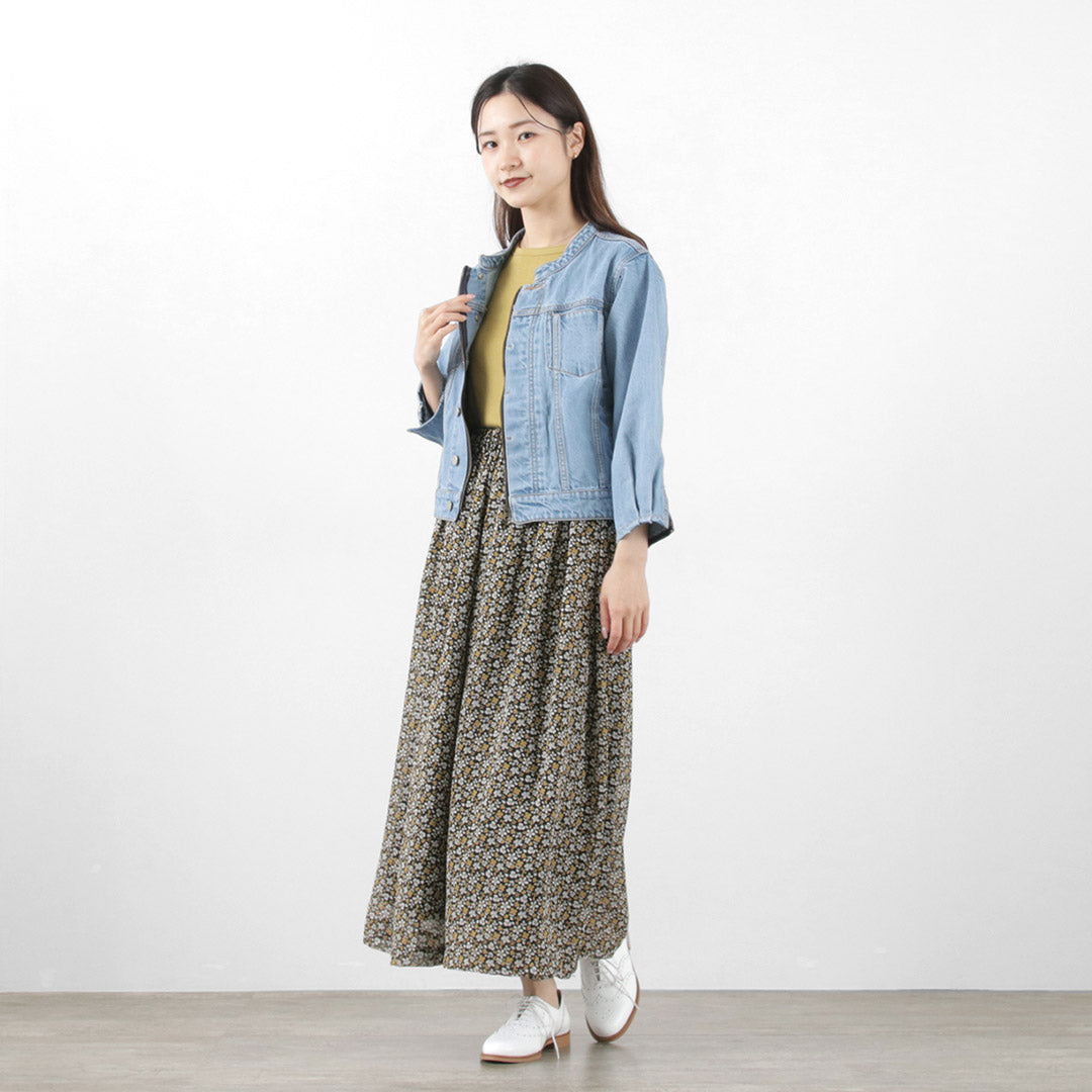 KELEN（ケレン） URBE ヴィンテージフラワー ギャザー パンツ / レディース 花柄 イージー シアー 総ゴム URBE Vintage Gather Pants