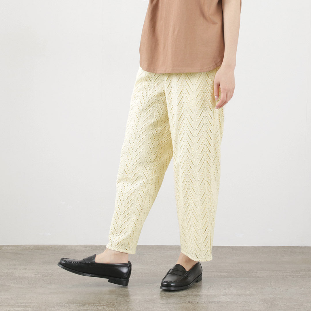 cutwork lace pants.