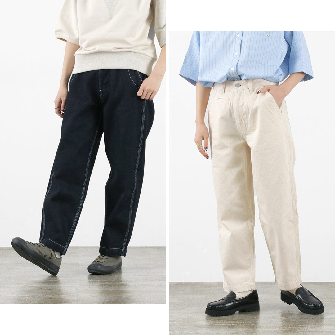 KELEN（ケレン） MAR ペインター デニム パンツ / レディース ジーンズ ボトムス ワイドパンツ ストレート ロング丈 MAR Painter Denim Pants