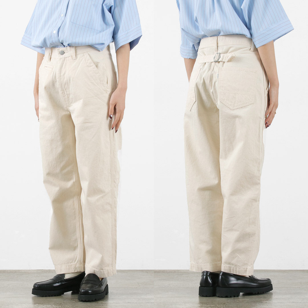 KELEN（ケレン） MAR ペインター デニム パンツ / レディース ジーンズ ボトムス ワイドパンツ ストレート ロング丈 MAR Painter Denim Pants