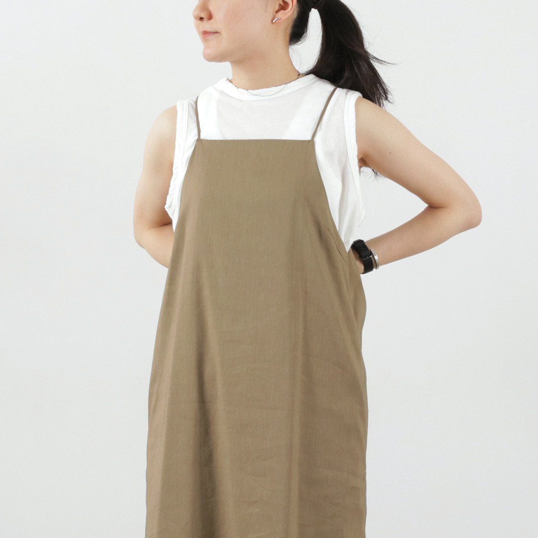 美品　WHYTO　バックサークルドレス　キャミソールワンピース　黒　225 美品 WHYTO バックサークルドレス キャミソールワンピース 黒 225