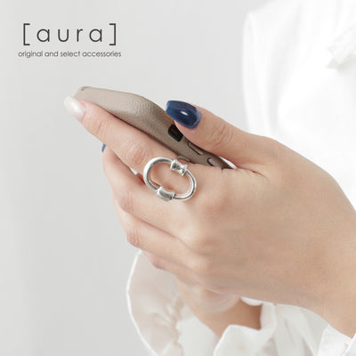 aura（オーラ） ビッグサークル リング レディース 指輪 シルバー925 フリーサイズ Big circle Ring クリスマス プレゼント ギフト