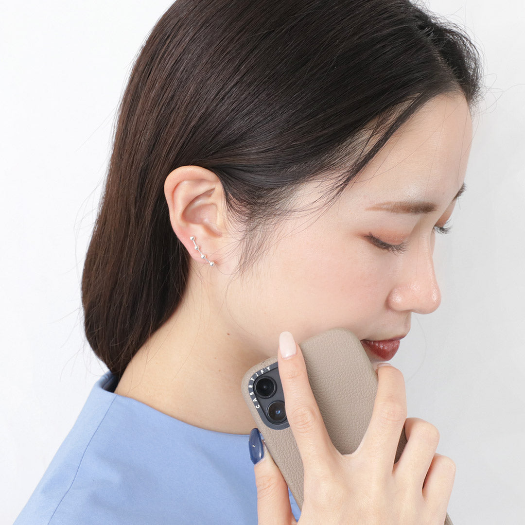 aura（オーラ） スモールボール ライン カフ レディース イヤーカフ 片耳 ピアス Small ball line cuff クリスマス プレゼント ギフト