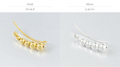 aura（オーラ） ボールライン イヤー カフ レディース ピアス シルバー925 片耳 Ball line ear cuff