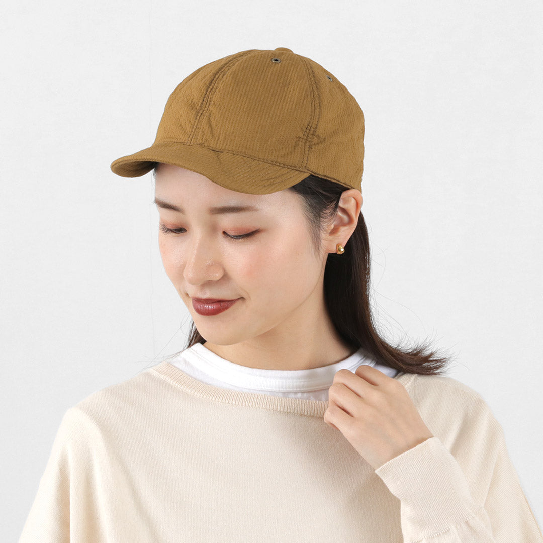 HIGHER(ハイアー) ステッチクロス キャップ / メンズ レディース ユニセックス 帽子 綿 コットン 日本製 Stitch CLOTH CAP CAMEL / 2