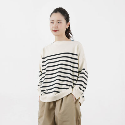 【まとめ買いで最大30％OFFクーポン】【50％OFF】MAO MADE（マオメイド） やわらかコットン 配色ガゼット シリーズ / レディース トップス ニット プルオーバー 綿【セール】 クリスマス プレゼント ギフト