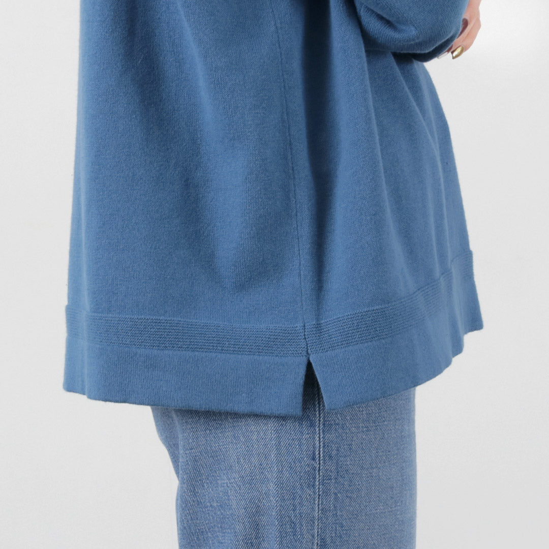 【まとめ買いで最大30％OFFクーポン】【50％OFF】MAO MADE（マオメイド） やわらかコットン 配色ガゼット シリーズ / レディース トップス ニット プルオーバー 綿【セール】 クリスマス プレゼント ギフト