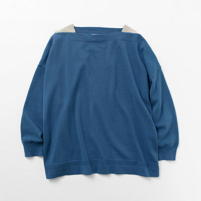 【まとめ買いで最大30％OFFクーポン】【50％OFF】MAO MADE（マオメイド） やわらかコットン 配色ガゼット シリーズ / レディース トップス ニット プルオーバー 綿【セール】 クリスマス プレゼント ギフト