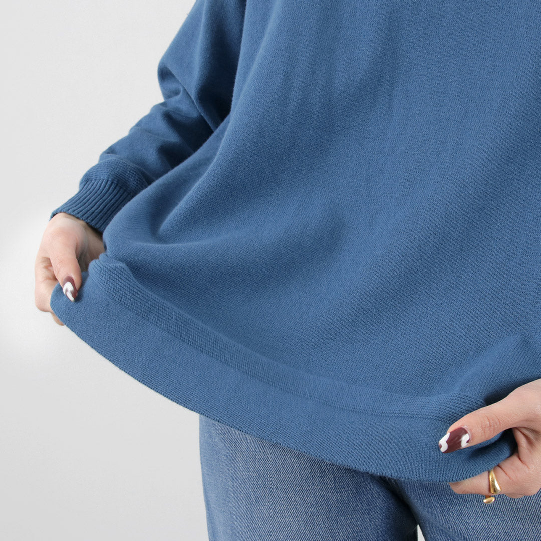 【まとめ買いで最大30％OFFクーポン】【50％OFF】MAO MADE（マオメイド） やわらかコットン 配色ガゼット シリーズ / レディース トップス ニット プルオーバー 綿【セール】 クリスマス プレゼント ギフト
