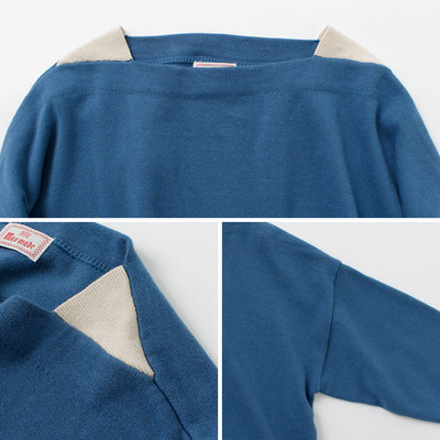【まとめ買いで最大30％OFFクーポン】【50％OFF】MAO MADE（マオメイド） やわらかコットン 配色ガゼット シリーズ / レディース トップス ニット プルオーバー 綿【セール】 クリスマス プレゼント ギフト