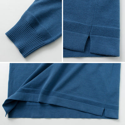 【まとめ買いで最大30％OFFクーポン】【50％OFF】MAO MADE（マオメイド） やわらかコットン 配色ガゼット シリーズ / レディース トップス ニット プルオーバー 綿【セール】 クリスマス プレゼント ギフト
