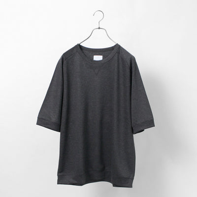 RE MADE IN TOKYO JAPAN（アールイーメイドイントウキョウジャパン） ビスコースニット ワイドTシャツ / メンズ 半袖 5分袖 日本製 Viscose Knit Wide T-shirt